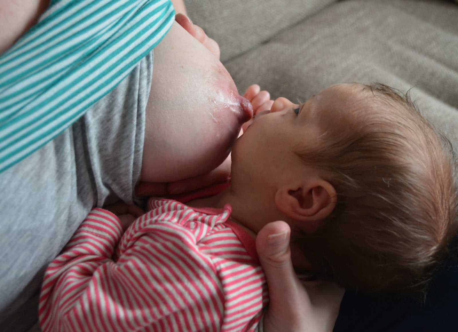 1 month old will only sleep on the boob